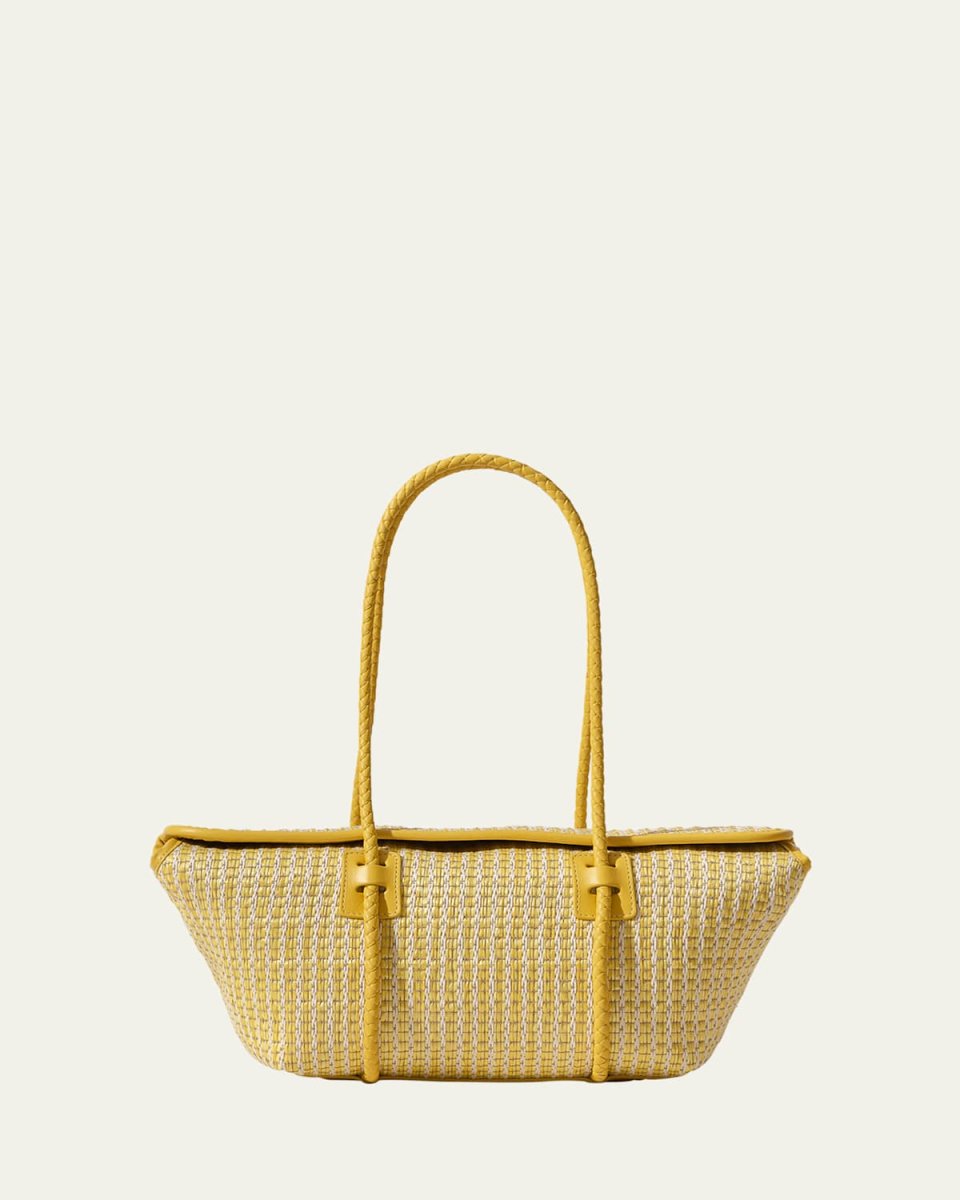 Forna Striped Raffia Shoulder Bag